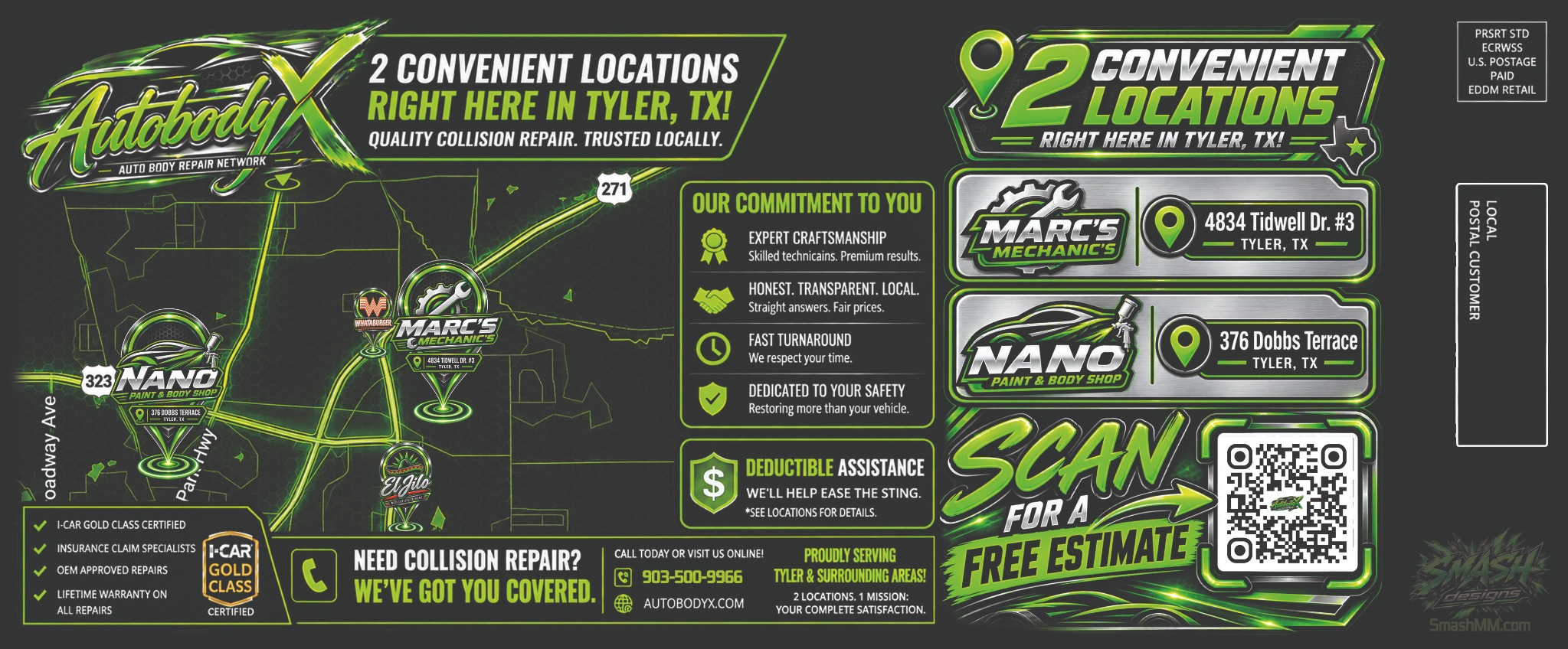 AutoBodyX EDDM flyer campaign